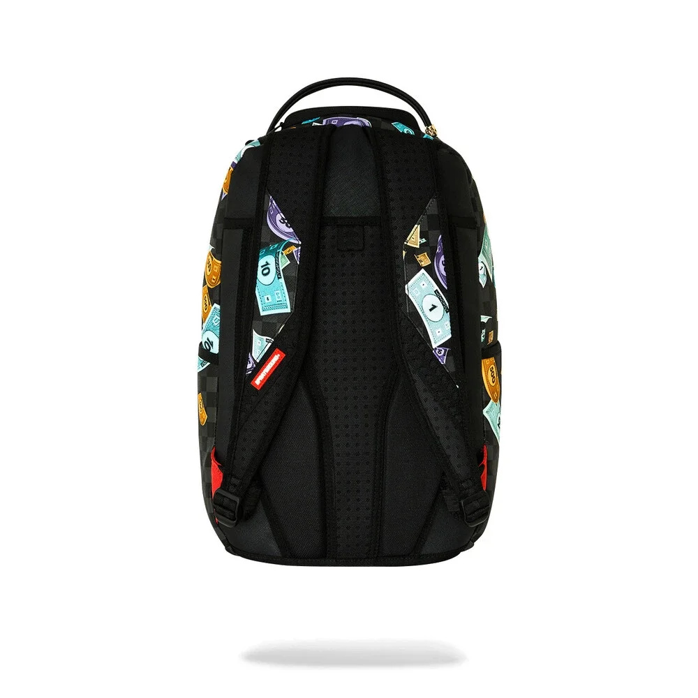 Sprayground Monopoly Time to Go Backpack Unisex Multicolor Shoulder Strap SPR329